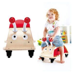 HAPE Riding Toy European Bug About Wooden Cart Ride with Goodies Age 12M+